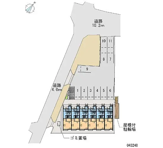 ★手数料０円★菊川市東横地　月極駐車場（LP）